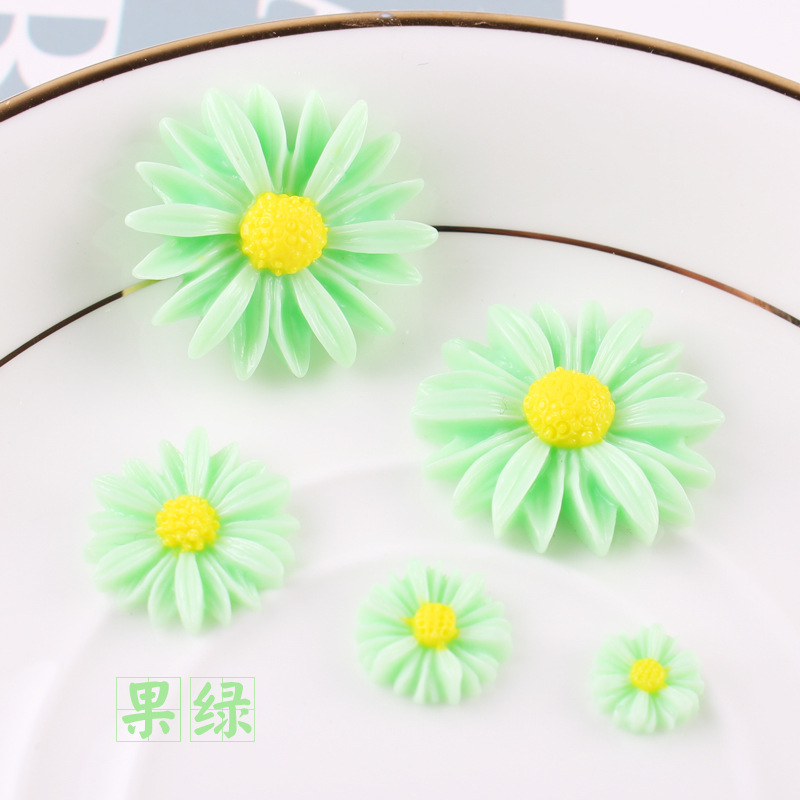 Picture of Cross-Border Resin Sunflower DIY Cream Mobile Phone Case Accessories Kidsren's Hair Accessories Daisy Flower Decoration Materials