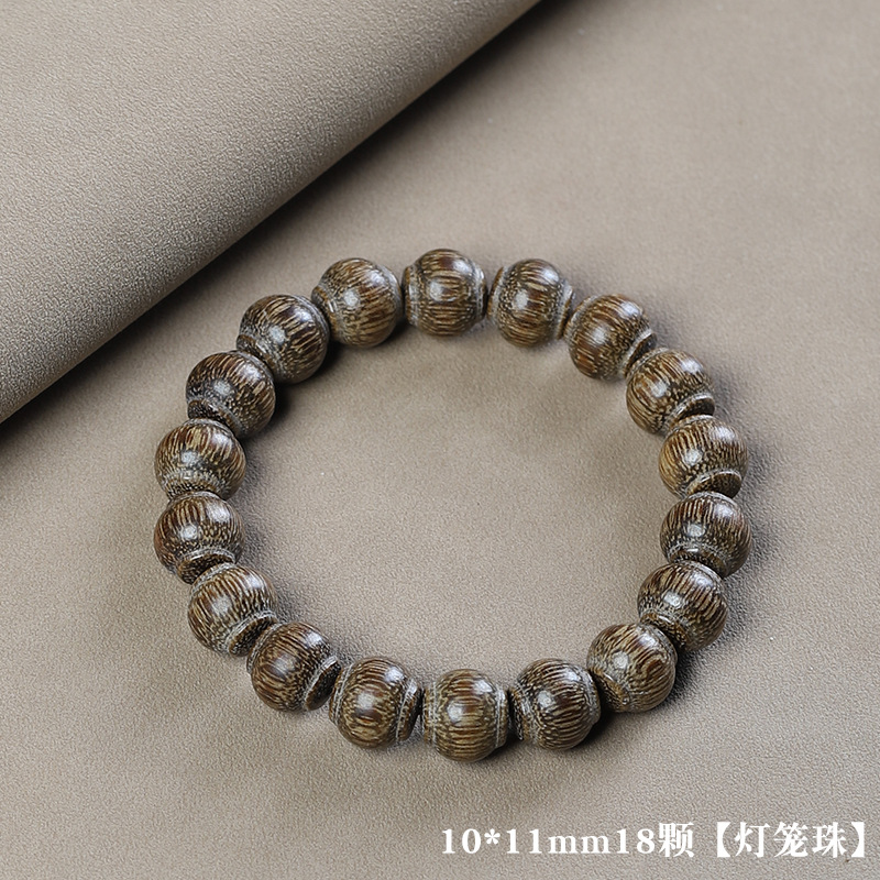Picture of Vietnam Nha Trang Bai Qinan Ailwood 20 Bracelet Submerged Old Material Wen Play Men's and Women's Single Circle Buddha Bead Bracelet