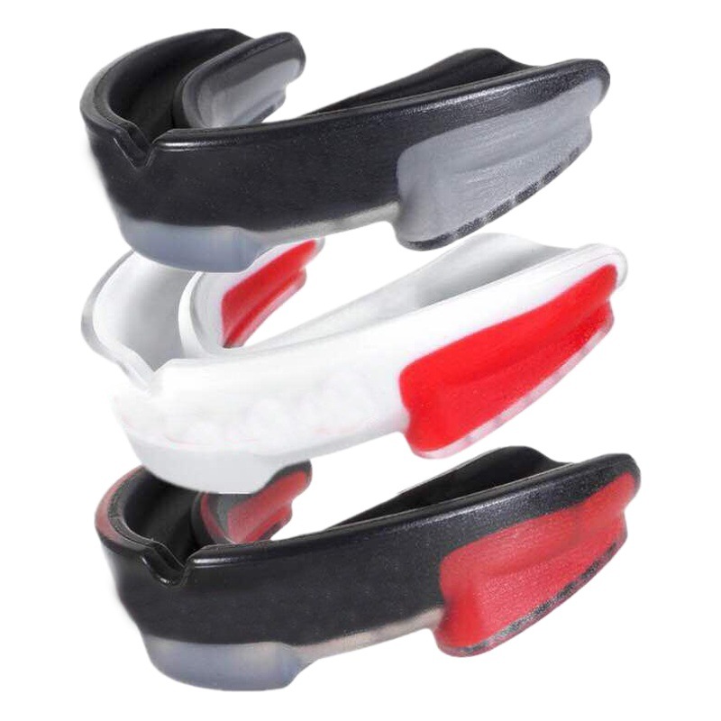 010 Muay Thai Boxing Mouthguard Basketball Taekwondo Fighting Sanda Protective Gear Adult Single-Sided Mouthguard