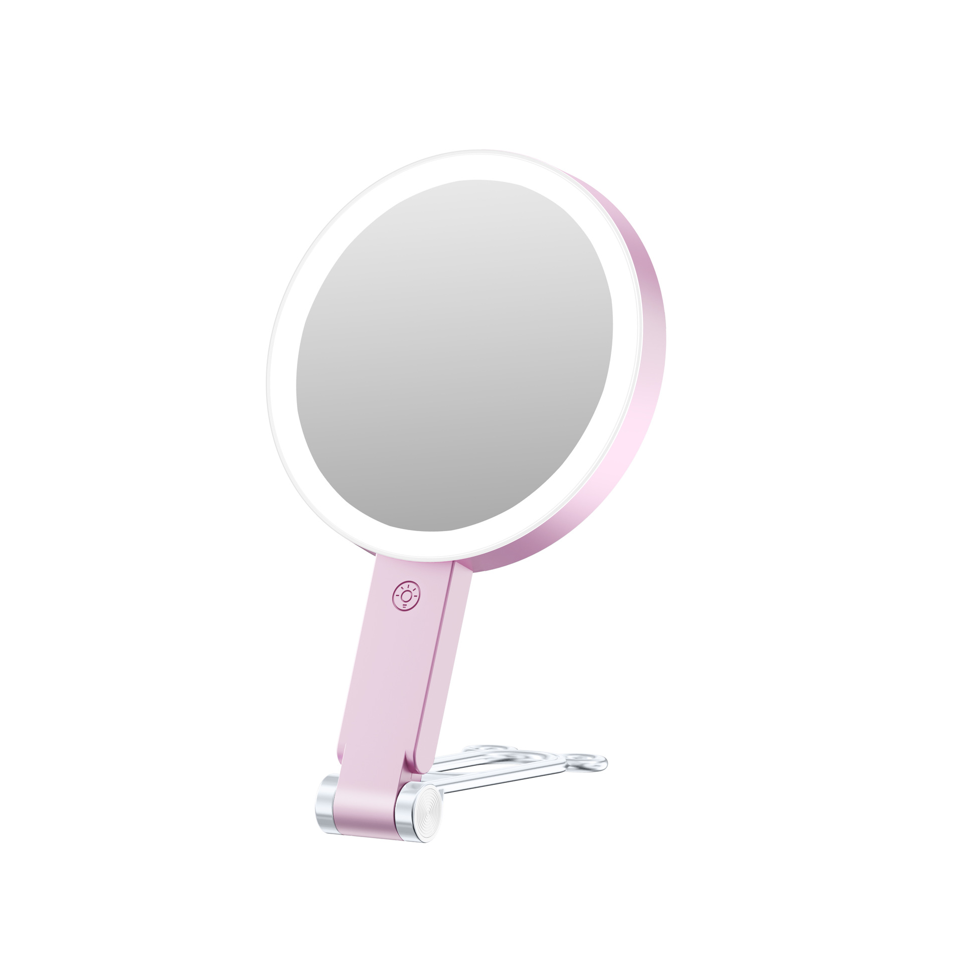 Amazon's New Desktop Led Makeup Mirror Bear Cartoon Stand with Light 1X/10X Double-Sided Makeup Mirror