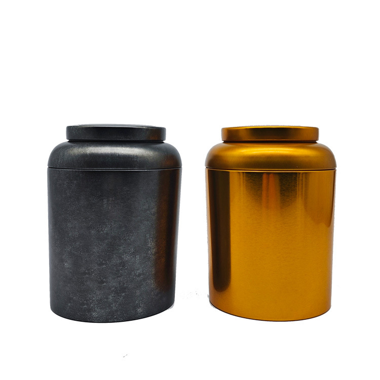 Picture of Spot Conical Tinplate Tea Tin Can Wine Jar Tea Can 250g Exquisite Tea Tin Can