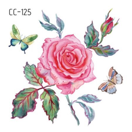 Picture of New waterproof flower tattoo stickers fashion small fresh face stickers fashion Photo Studio Art Stickers