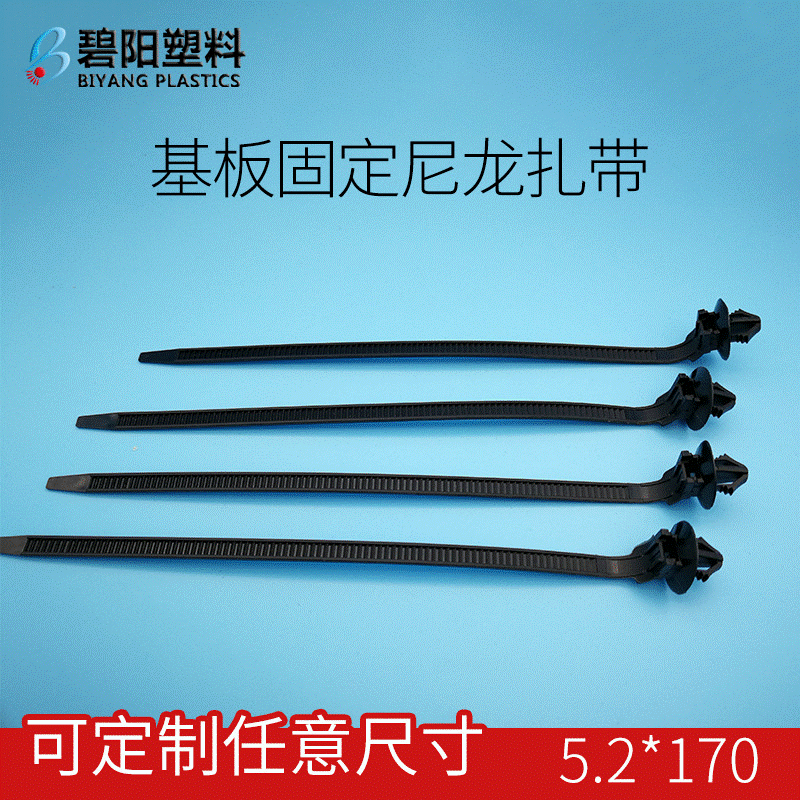 Home Office Black Toughness Car Wire Tie Bundle Positioning Plug Wire Tie Base Plate Fixing Nylon Tie