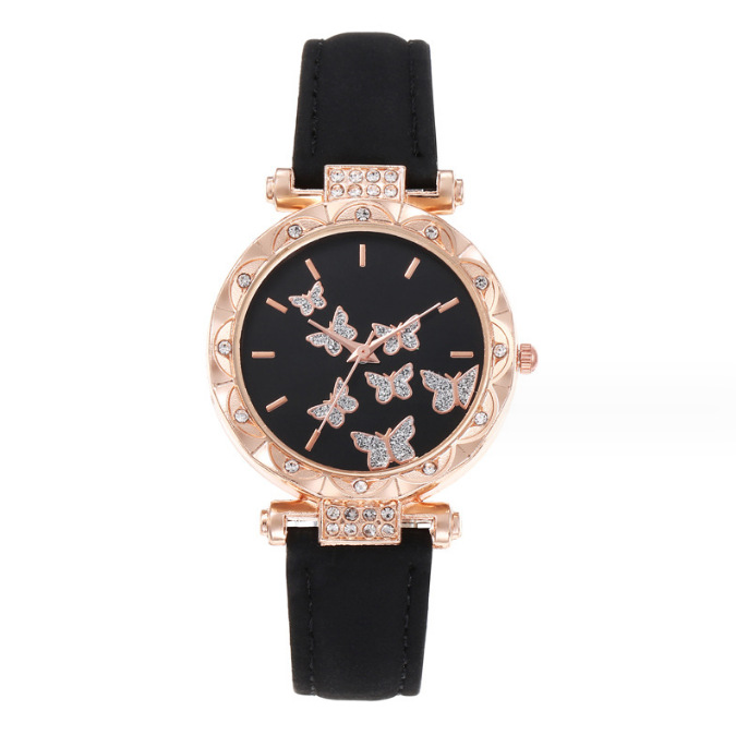 Picture of New TikTok Popular Women's Watch Fashion Simple Watch Butterfly Digital Belt Watch Wholesale