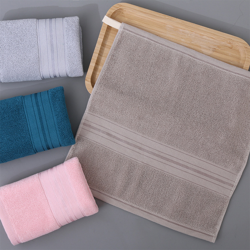 Picture of Pure Cotton Type a Cotton Square Towel, Thickened and Soft, Plain Cotton Towel for Home Use, Children's Face Towel for Kindergarten
