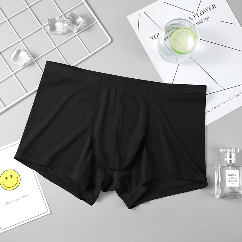 Picture of Clearance Summer Ice Silk Detachable Men's Underwear Ultra-Thin Fully Transparent Quick-Dry Elephant Trunk Boxer Briefs Breathable Quick-Dry