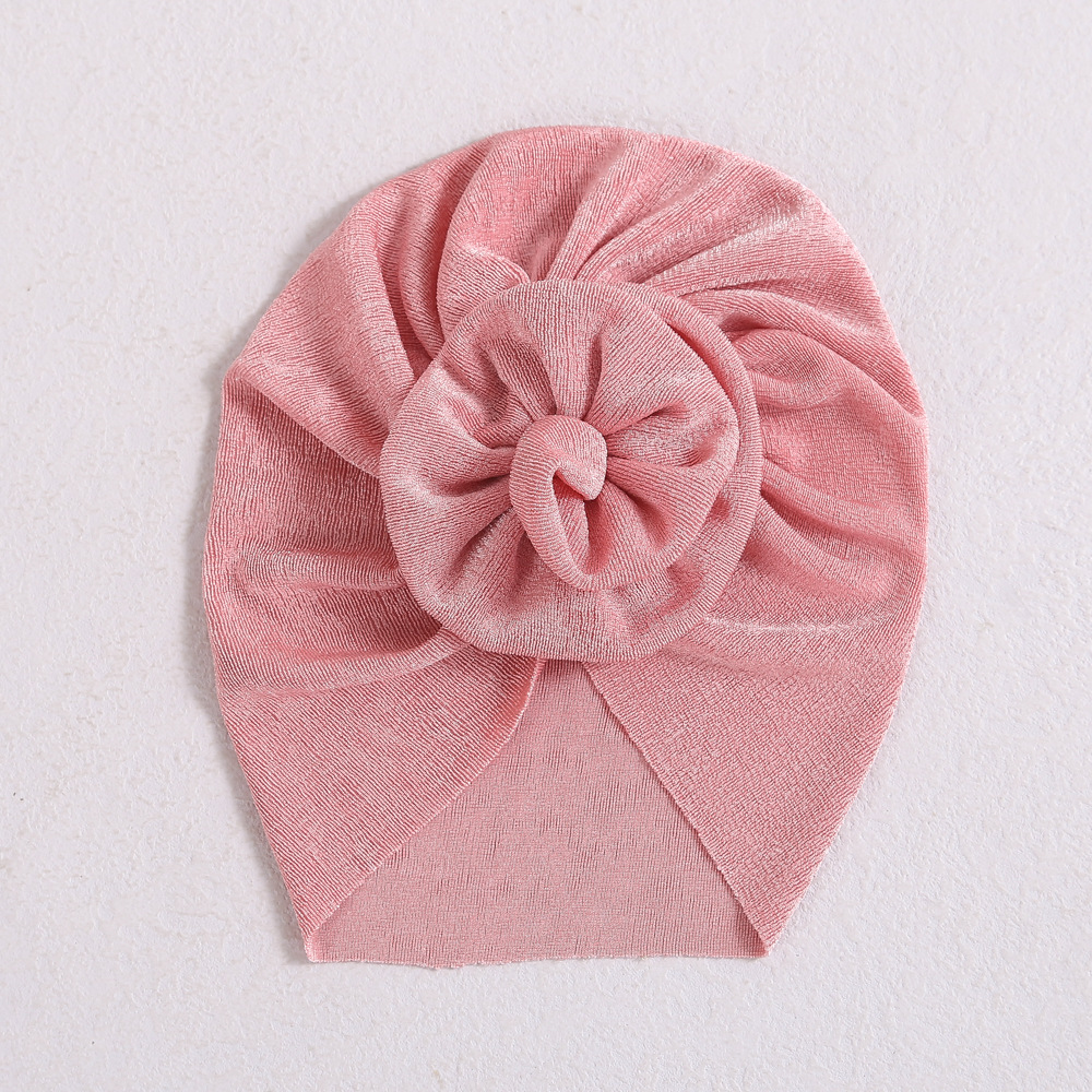 Picture of Europe and the United States hair accessories baby hat new spring and autumn baby India fetal hat three-dimensional flower children's turf hat wholesale