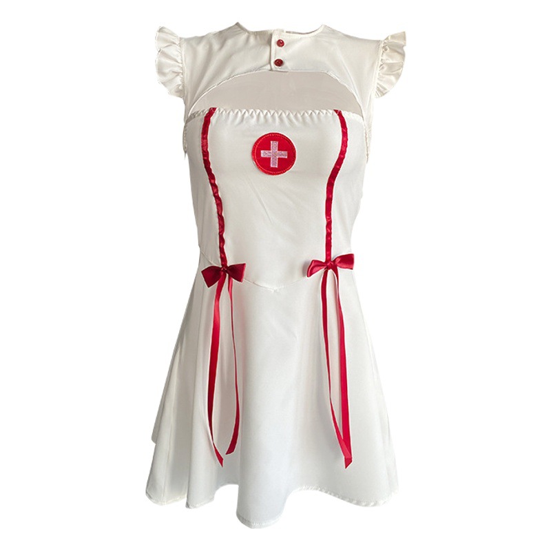Lin Lin Ting Sexy Lingerie Female Sexy Nurse Temptation Pajamas Uniform Bed No Need to Take Off Hot Passion Suit 2681