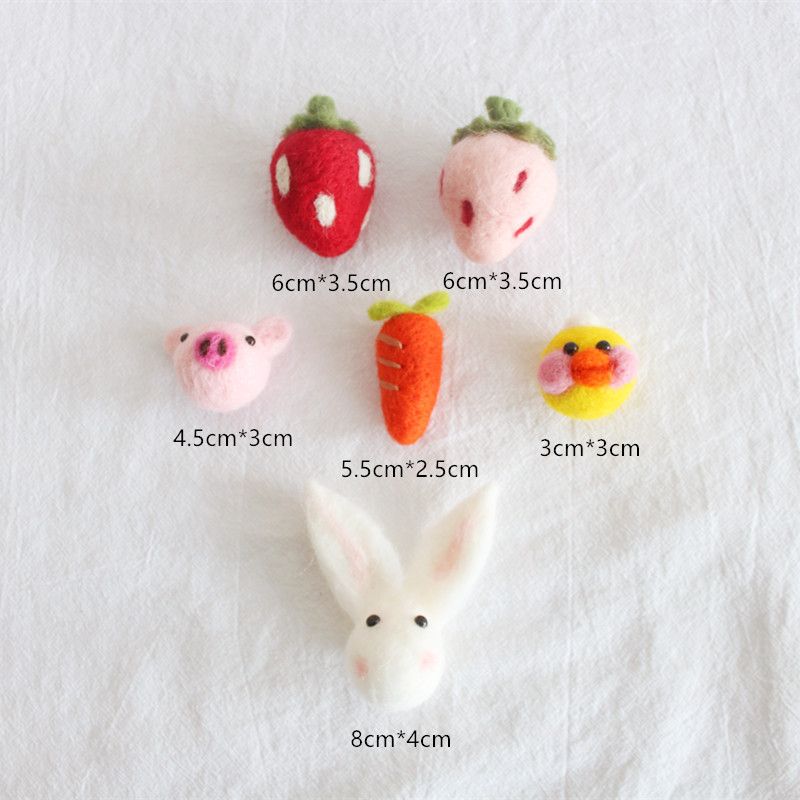 Picture of Cross-border wool felt Bee finished clothes hat headband decoration accessories wool felt pokes small animals