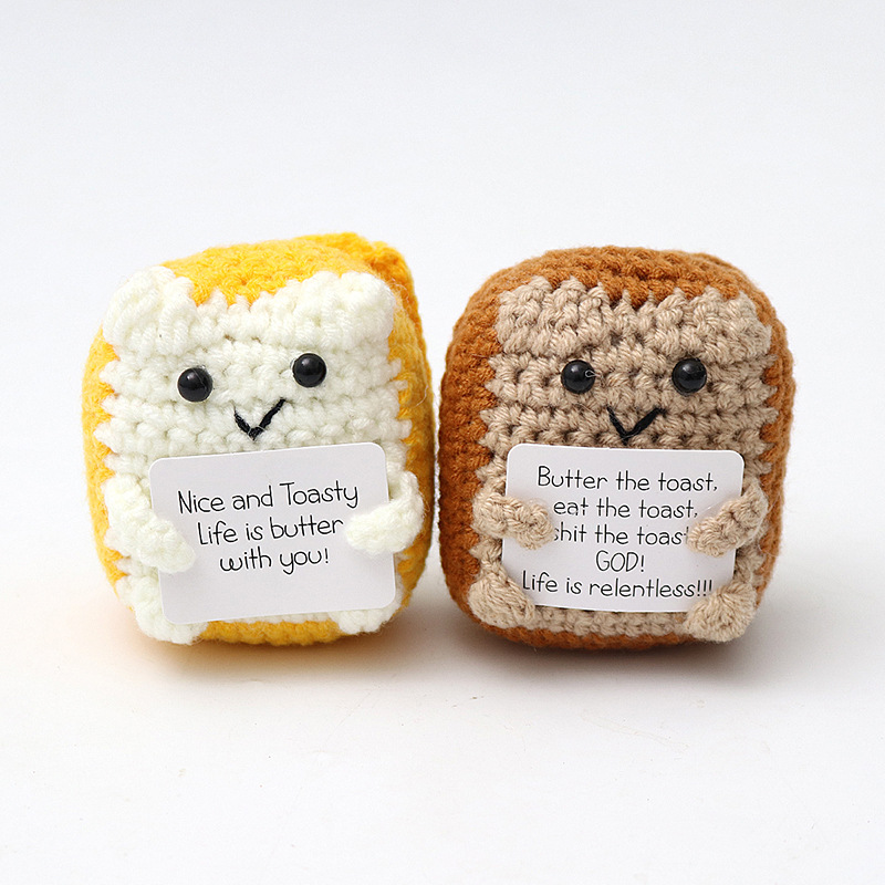 Picture of Cross-Border Hot-Selling Wool Crochet Positive Energy Potato Knitted Wool Cucumber Positive Energy Wool Crocheted Doll Finished Product