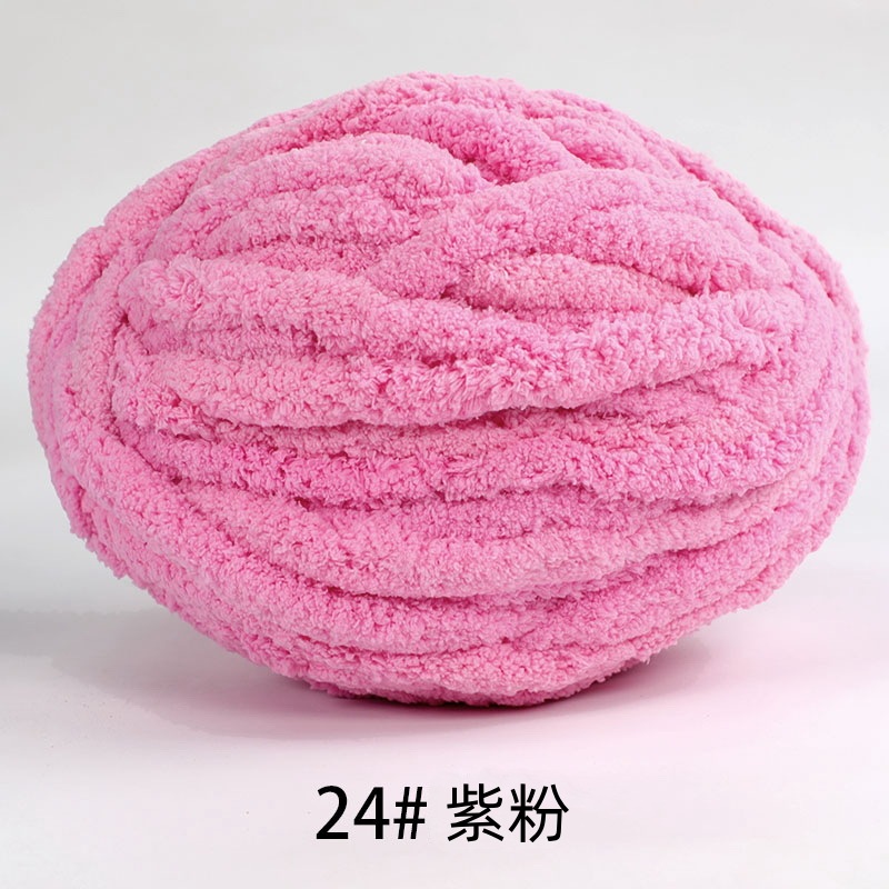 Picture of Thick ice strip wool cat tail thread sausage yarn ice island wool hook bag cushion soft finger knitted blanket cat nest thread
