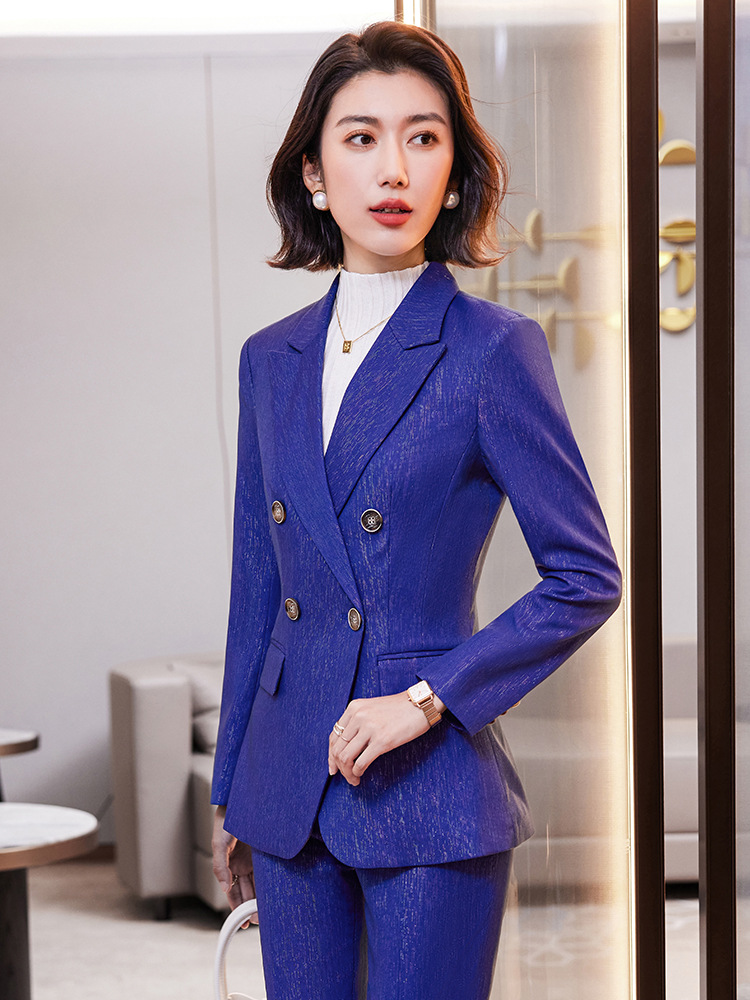 Picture of High-end professional suit suit female autumn and winter temperament goddess fan workplace interview formal wear Manager sales department work clothes