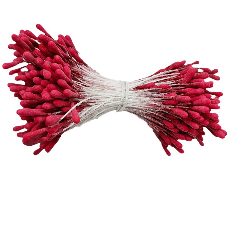 Picture of Wholesale Korean Style Handmade DIY Hair Accessories High Simulation Flower Stamens Material 2mm Matte Round Match Head Flower Heart Flower Stamens