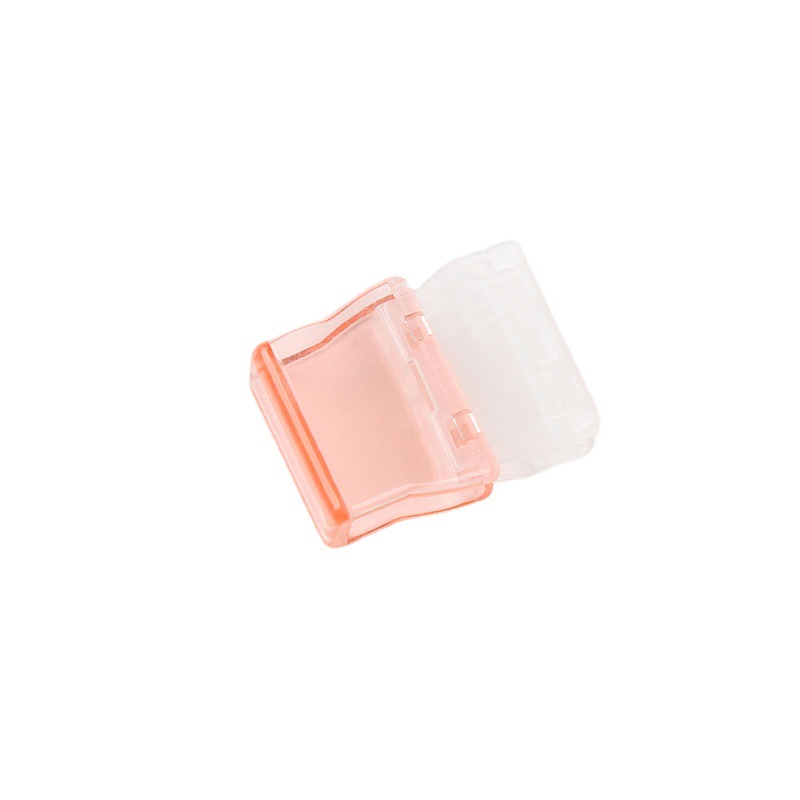 Picture of Candy-colored transparent push clip for examination paper notes document storage clip push clip student data classification long tail clip