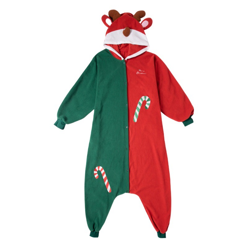 Cross-Border Halloween Fleece Costumes Christmas Animal Cartoon Onesie Pajamas Cosplay Party Performance