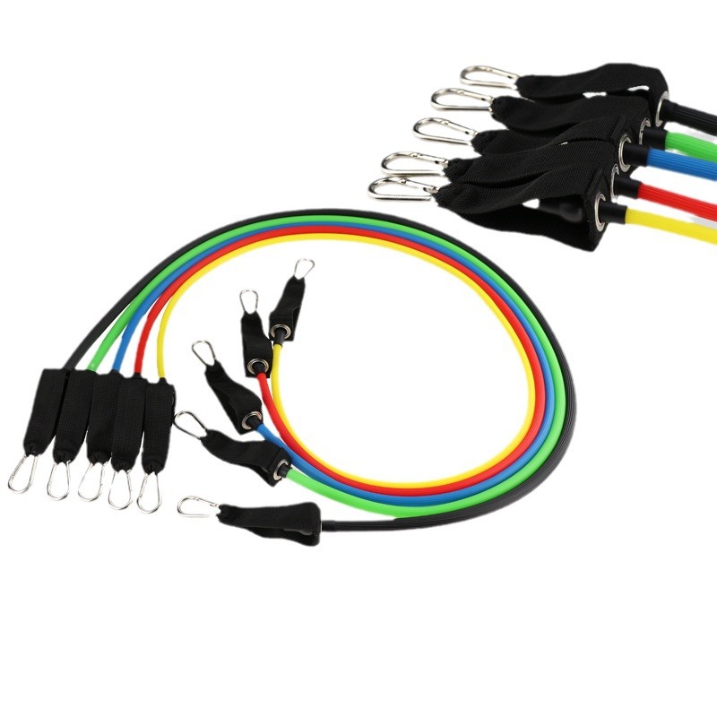 Picture of 11 piece set of tension device tension rope fitness function tension device set muscle training with elastic set Wholesale