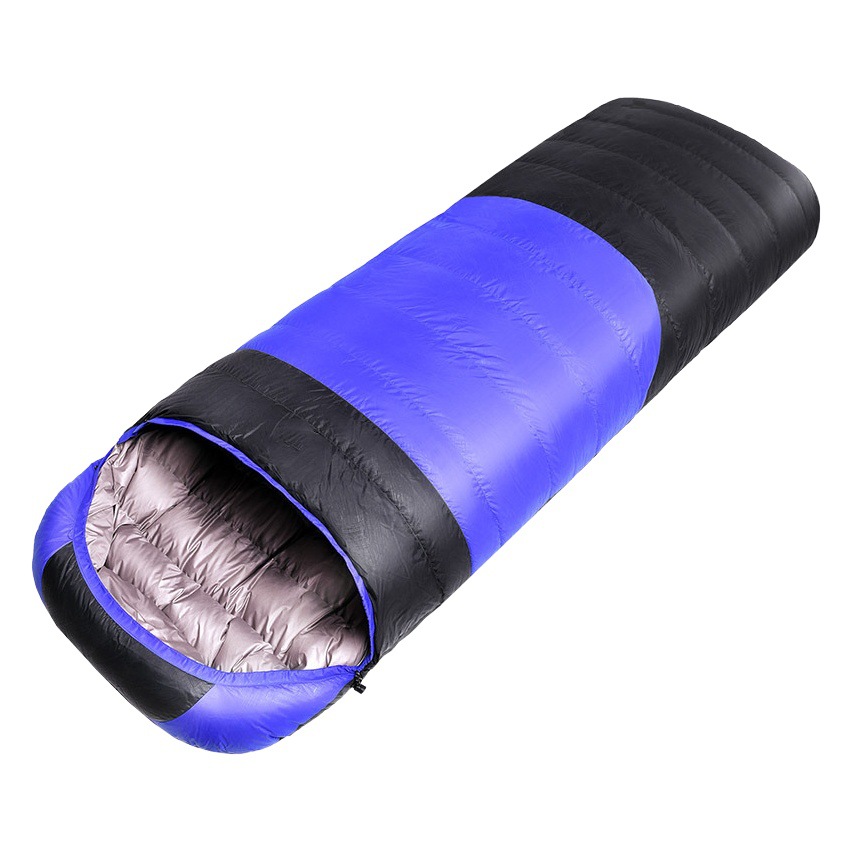 Picture of Down Sleeping Bag Envelope Machine Washable Cold-proof Extra-thick Warm Travel Sleeping Mat Adult Mountain Camping Travel Sleeping Bag