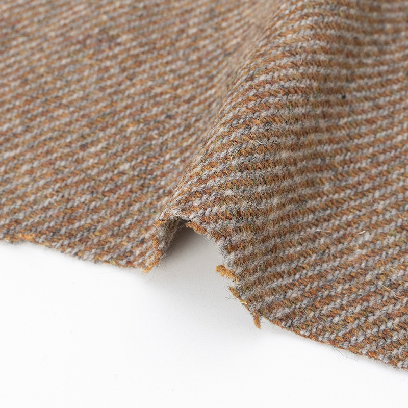 Picture of Foreign trade all-wool walking ring spinning tweed fabric 480 g/m coat coat wool double-sided tweed fabric wholesale