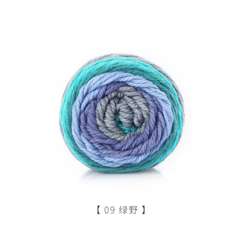 Picture of Jiathuizhi warm cake ball hand-woven acrylic wool soft scarf hat sweater crochet thick wool