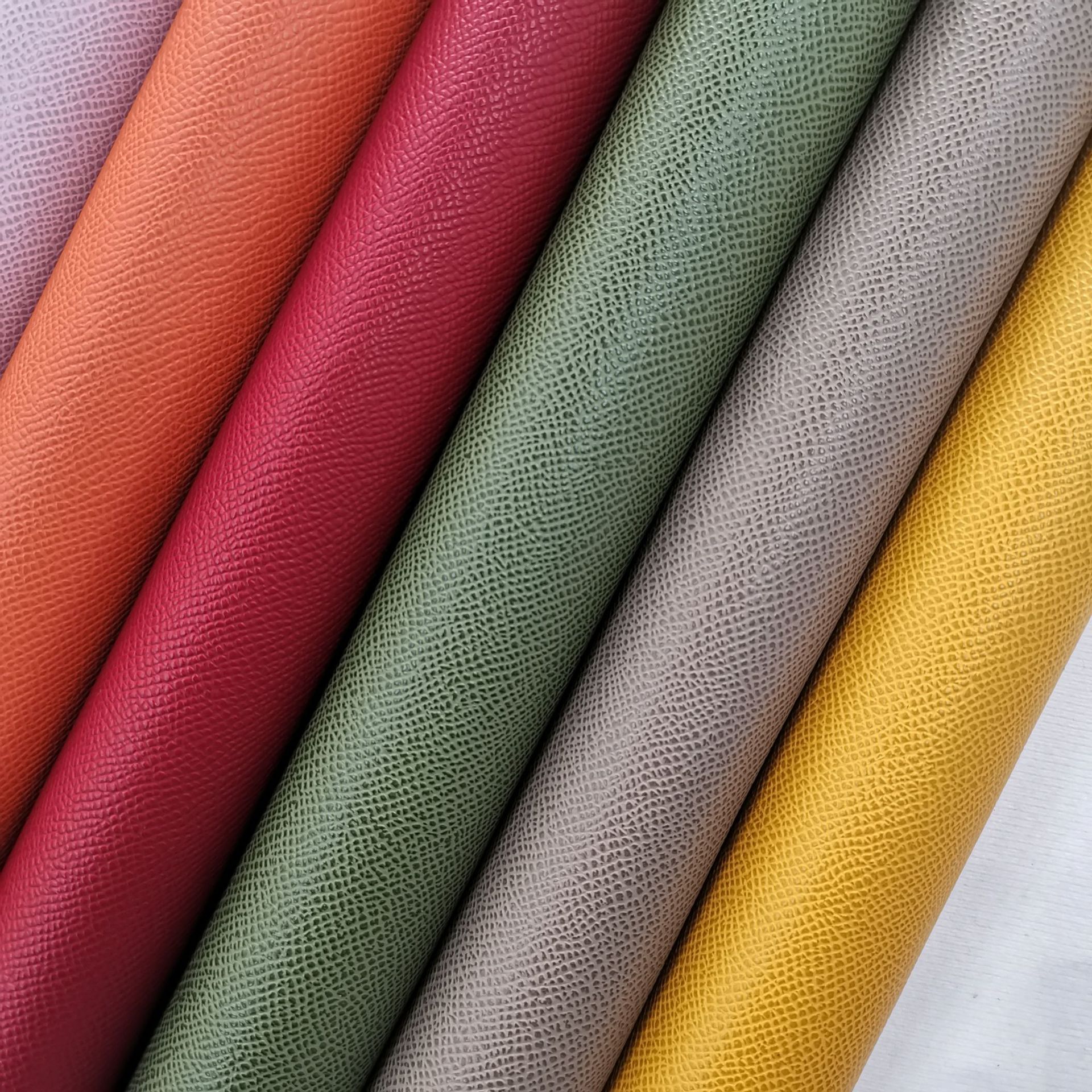 1.2mm imitation cotton velvet sole palm print pu leather fabric luggage handbag women's bag belt shoe material furniture leather