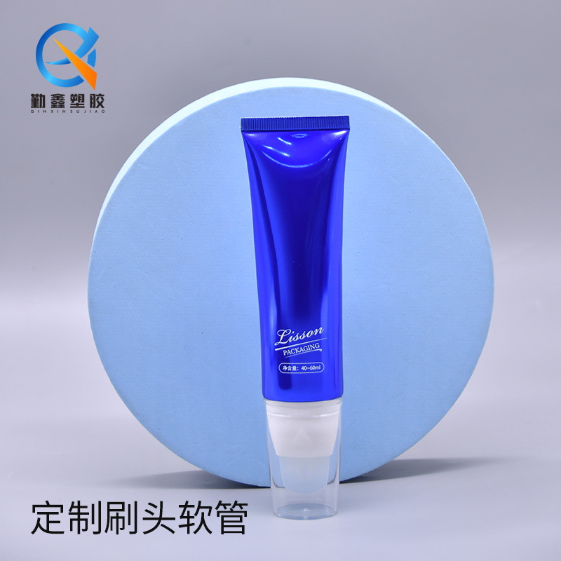 New Silicone Tongue Face Film Brush Hose Package Material Silicone Brush Small Bubble Hose Cosmetic Hose Processing Customization