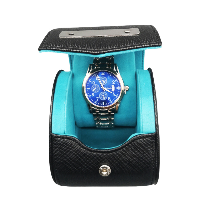 Cross-Border Watch Box High-End New Sliding Watch Bag Box Dust-Proof and Scratch-Proof Travel Watch Storage Box