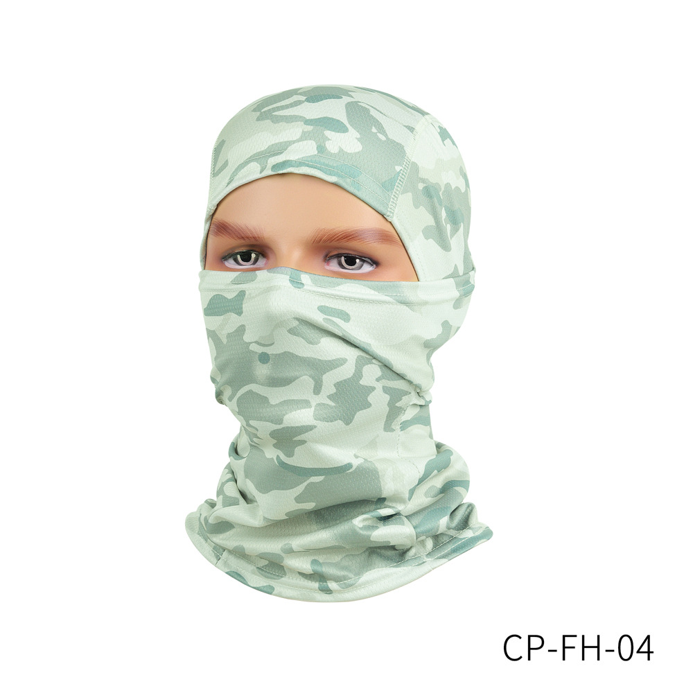 Picture of Cross-Border Quick-Drying Breathable Outdoor Sports Hood Neck Protector Cycling Mask Balaclava Flying Tiger Hat Pullover Hat
