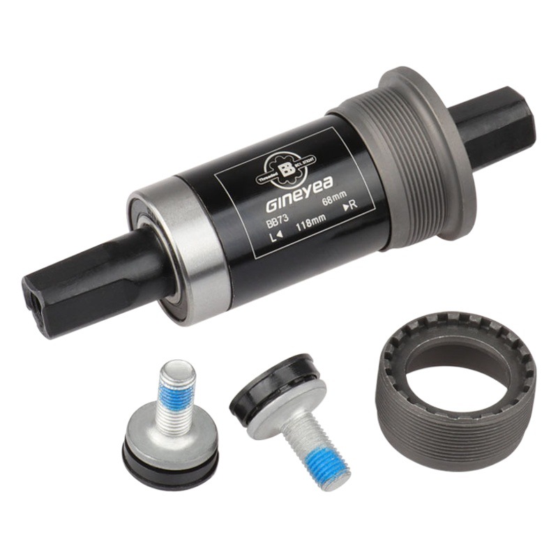 Jingye BB73 square hole Peilin bearing shaft mountain bike sealed integrated axle 127.5 five 68mm