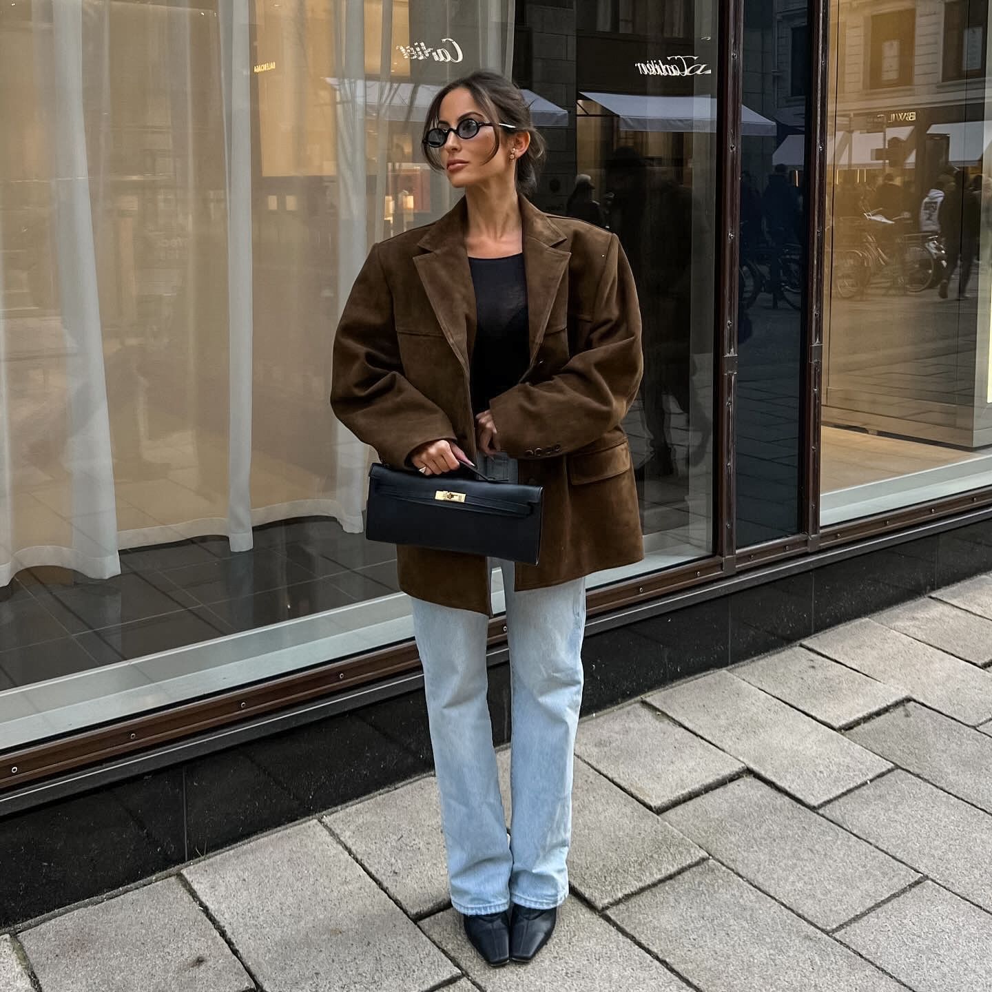 Parisian Fashionable Street Jacket Paris Street Suede Fashion Autumn and Winter Jacket