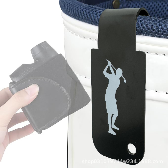 Golf bag iron plate hanging plate in stock landing pad can absorb magnet golf towel rangefinder