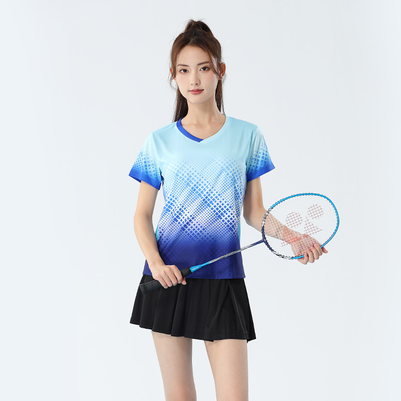Picture of 2025 New Badminton Suit Women's Suit Quick-Drying Korean Version Men's Volleyball Table Tennis Game Training Team Suit Printing