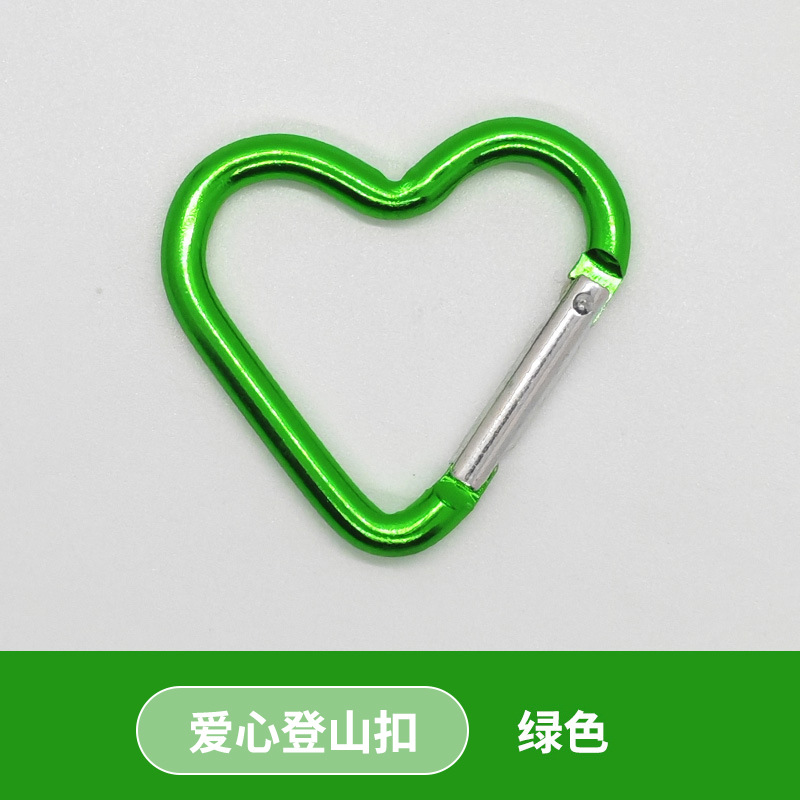 Picture of Love Carabiner 44*40mm Backpack with Heart-Shaped Backpack Buckle, Water Bottle Buckle, Heart-Shaped Aluminum Alloy Carabiner