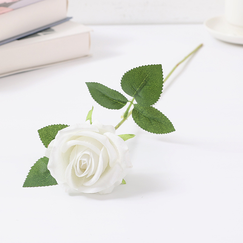 Picture of Cross-Border Supply Velvet Rose Home Decoration Wedding Bouquet Gothic Halloween Black Rose Simulated Rose