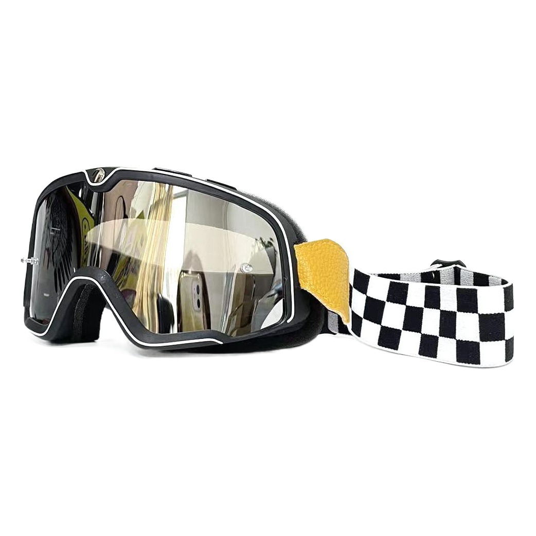 Off-Road 02 Goggles Retro Helmet Motorcycle Goggles Windproof Dustproof Glasses Polarized Ready Stock for Riding