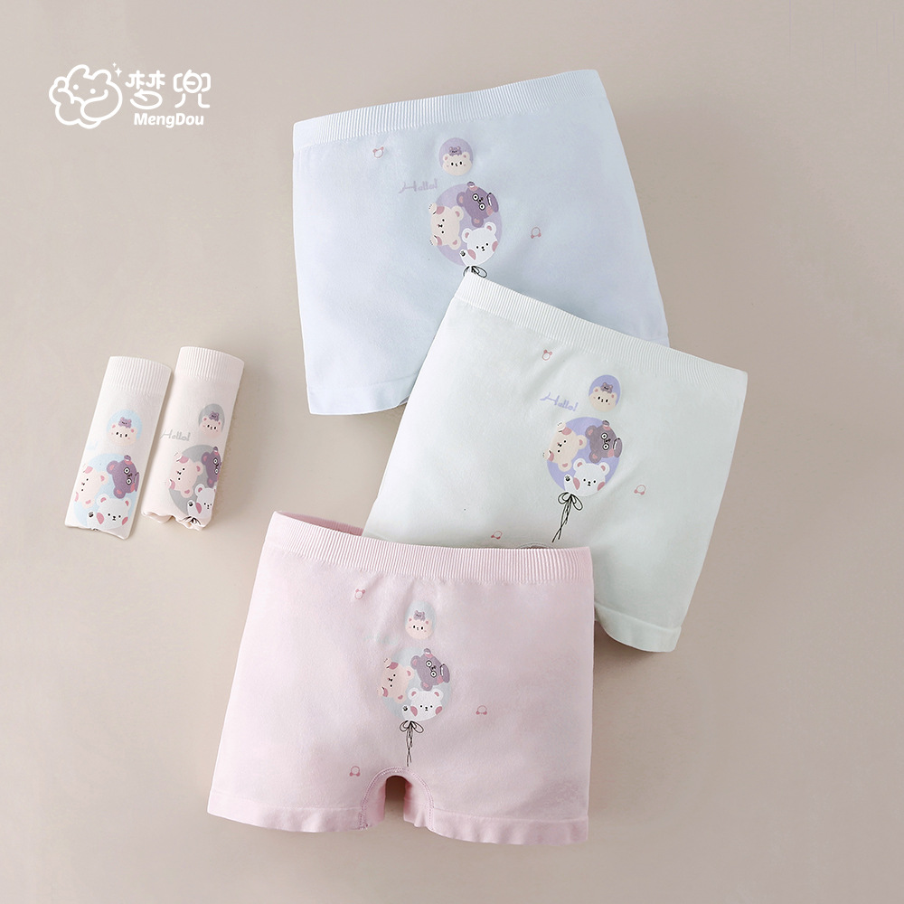 Girls' underwear modal boxer underwear baby children girls' seamless one-piece boxer shorts wholesale