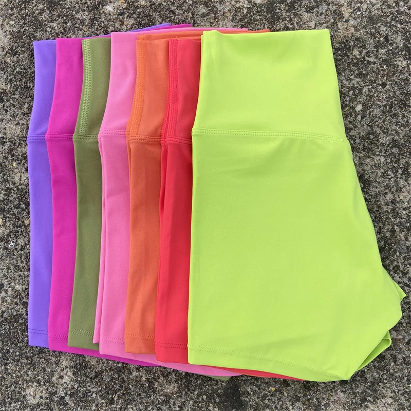 Hot Selling Naked Sense Sexy Women's Ultra Short Three-point Pants Yoga Fitness Sports Shorts High Elastic Anti-running Light Breathable Safety Pants