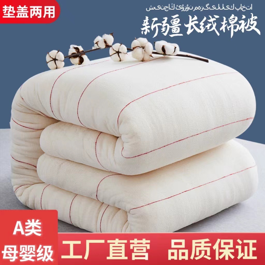 Xinjiang cotton quilt four seasons quilt core spring and autumn quilt students thickened 10kg winter quilt core cotton pad quilt wholesale