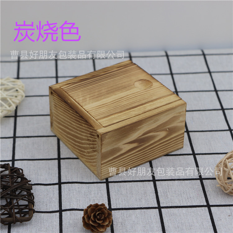 Picture of Handmade soap wooden box Pine pull-out lid box small wooden box order wooden gift box earphone soap Pine Box Wholesale