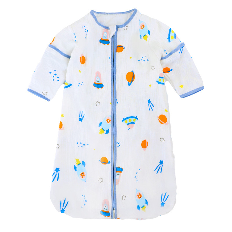 Picture of Baby Four Seasons universal baby sleeping bag spring and autumn gauze pajamas newborn children anti-kick quilt summer thin factory wholesale