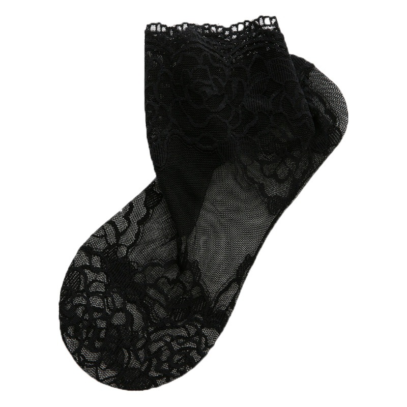 Manufacturer Wholesale Socks for Women Summer Thin Breathable Mesh Lace Socks Sexy Shallow Mesh Socks