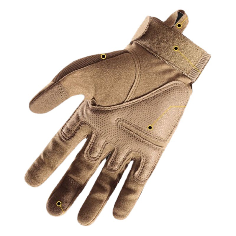 Tactical Gloves Men's ZS002 Cross-border Outdoor Anti-slip Protective Wear-resistant Half-finger Special Riding Combat Gloves for Military Fans