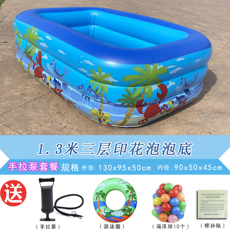 Picture of Inflatable Swimming Pool for Children Thickened Household Extra Large Baby Baby Adult Bath Pool Foldable