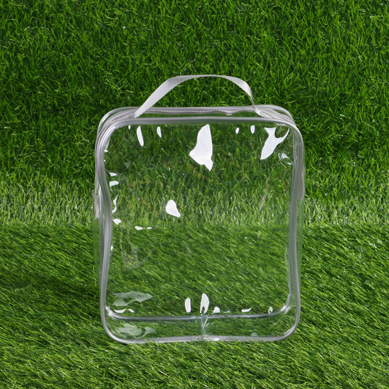 Factory wholesale PVC plastic travel storage bag transparent portable zipper bag cosmetic packaging bag can be formulated