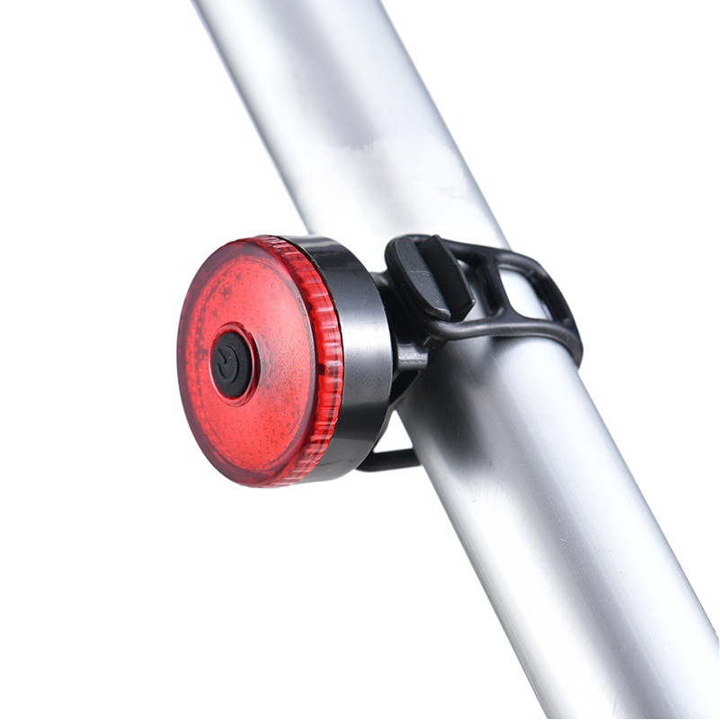Strap type bicycle tail light USB rechargeable waterproof warning light bicycle decorative light flash outdoor night riding light