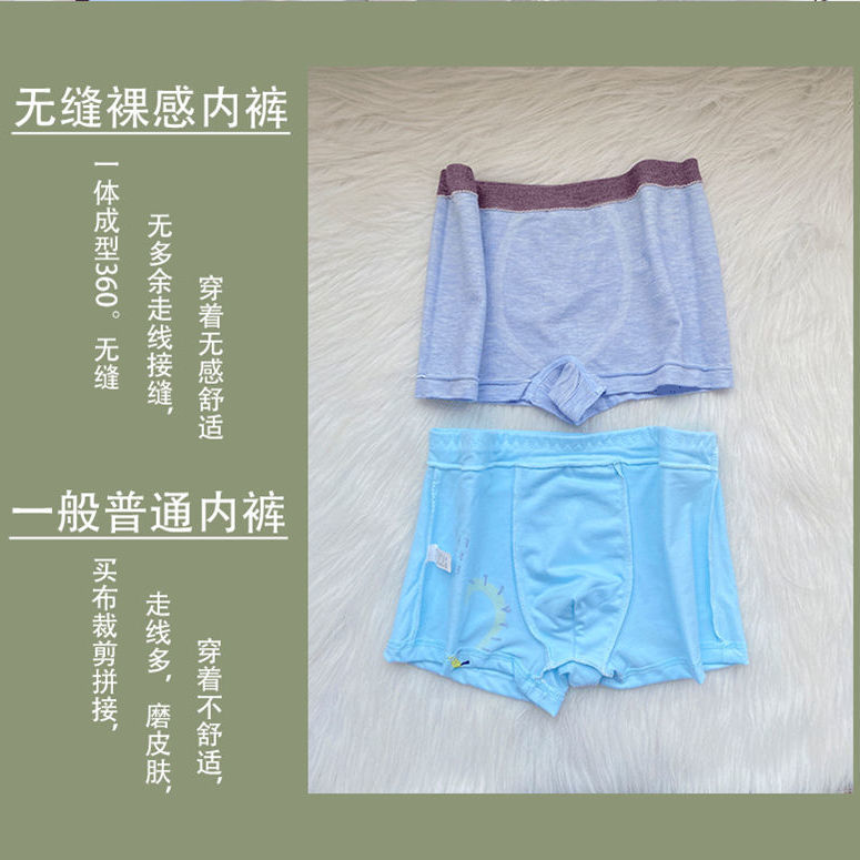 Picture of New Children's Underwear Men's Modal Baby Underwear Boys' Underwear Flat Angle 8 to 10 Years Old Middle and Big Children 16 Years Old Class A