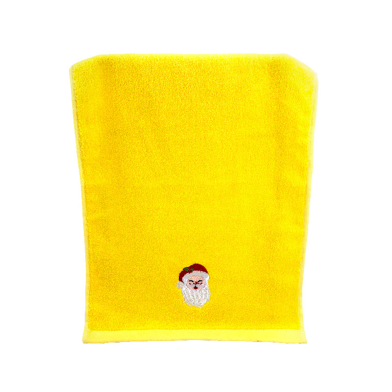 Picture of Christmas towel set wholesale cotton Christmas kitchen towel gift foreign trade Christmas towel embroidery logo