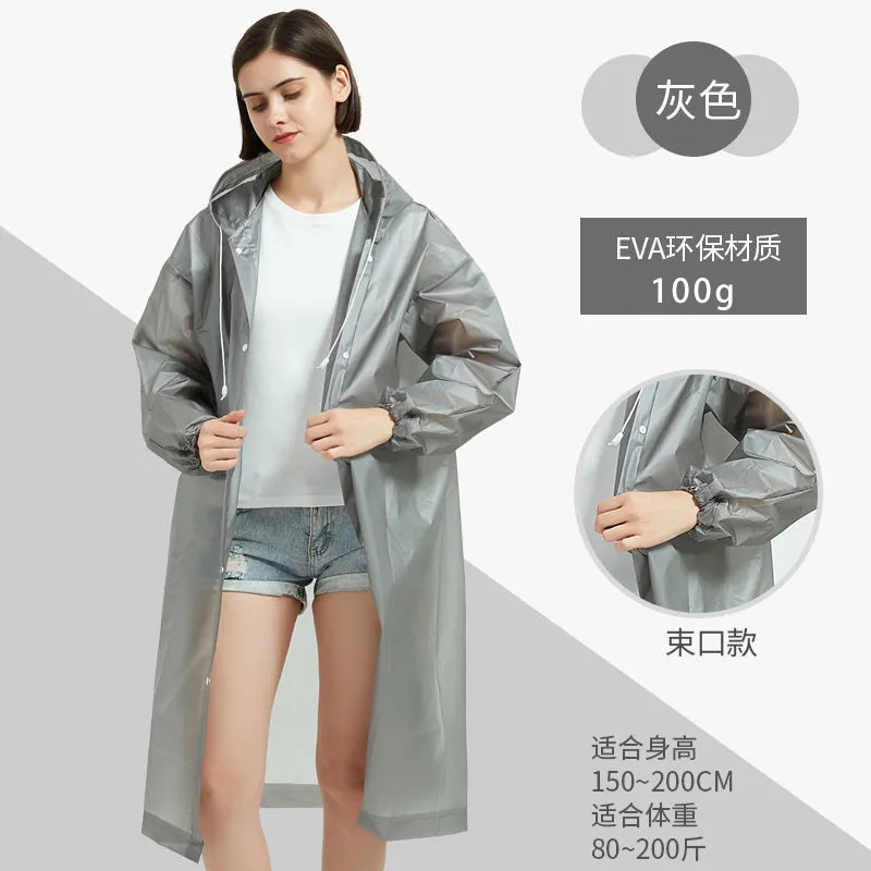 Picture of Thickened Non-Disposable Eva Raincoat Portable Adult Men and Women Travel Outdoor Waterproof Long Full Body Poncho Thick
