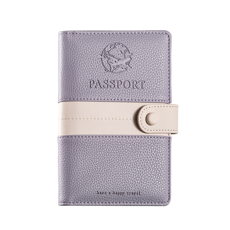 Picture of Portable passport holder passport ticket holder ins passport protective case passport holder anti-theft brush overseas certificate holder card holder