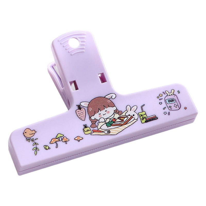 Printed long tail hand account magnetic suction clip color magnetic clip hand account swing shooting student file bill clip personalized test paper clip