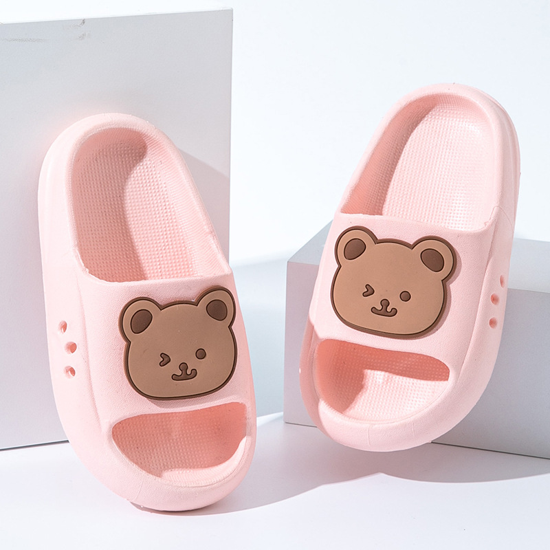 Picture of EVA Children's Slippers Cute Cartoon Boys and Girls Baby Children's Bean Shoes Big Children's Parent-Child Summer Slippers